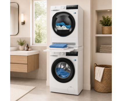 Suszarka do ubrań ZESTAW Electrolux Suszarka EW7DX385AP+Pralka EW6F3482P+Łącznik A1WYHSK2